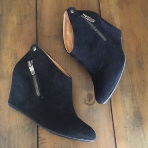 Black Suede Ankle Booties